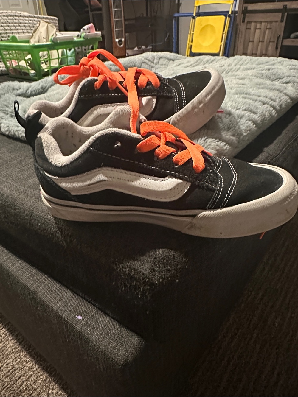 Vans Kids Black and White Skate Sneakers